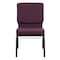 Flash Furniture 18.5"W Church Chair - Plum Fabric w/ Book Rack, 4PK 4-FD-CH02185-GV-005-BAS-GG - alternate 7
